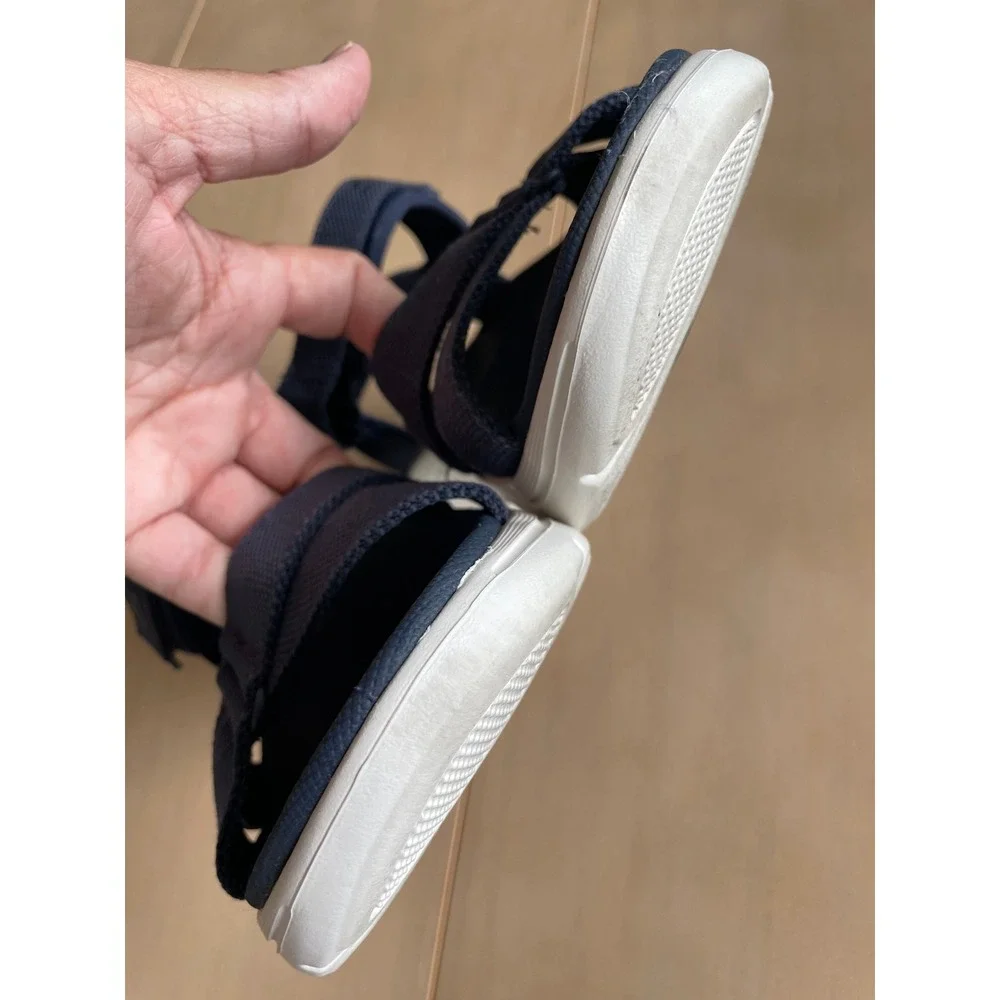 Skechers Slip-ins Arch Fit Sandals Womens 8 Navy Adjustable Strap Comfort 140812